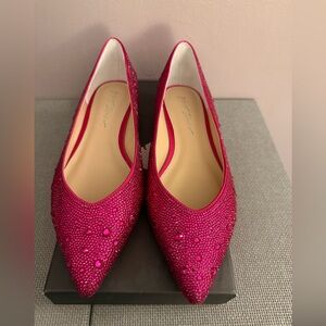 Betsy Johnson Sparkling Pink Flats